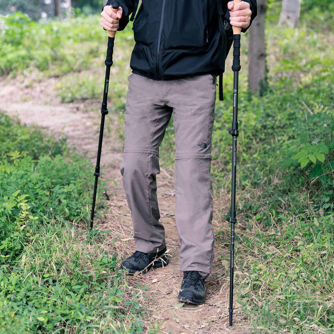 Sidehill Hiking with Trekking Poles