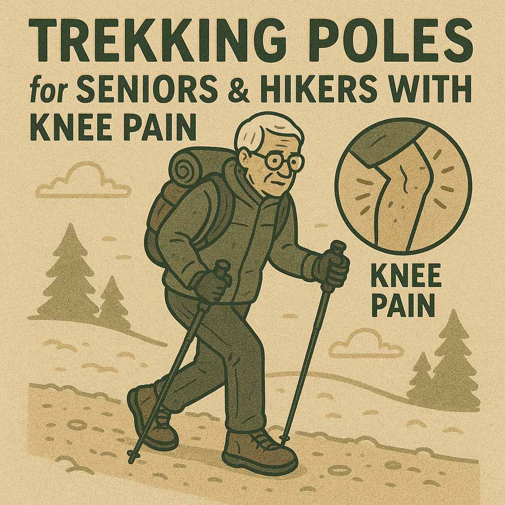 Trekking Poles for Seniors & Hikers with Knee Pain