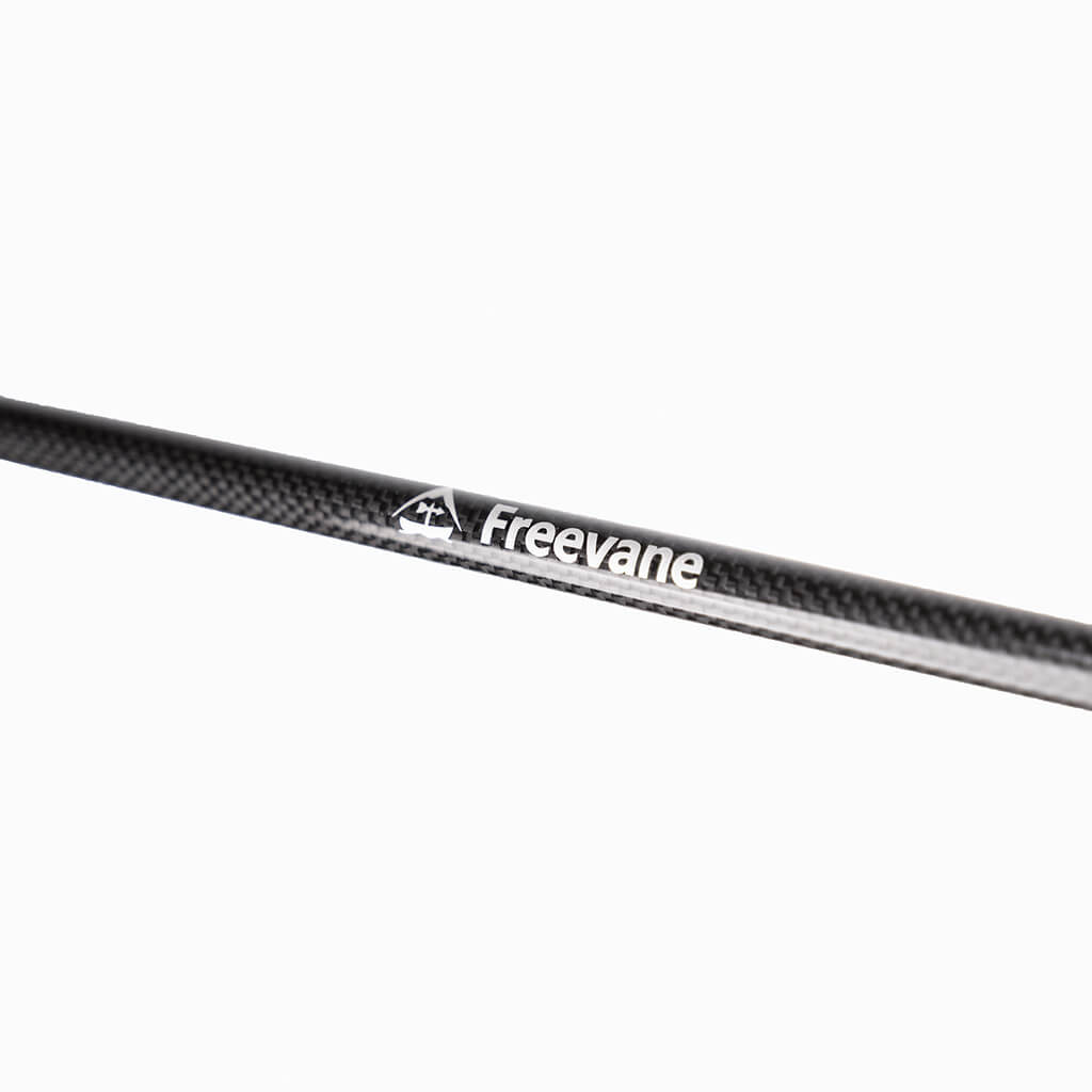 3K carbon fiber shafts with 'Freevance' branding on a white background