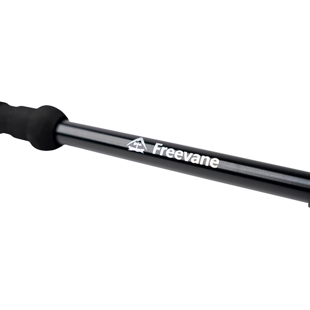 7075 T6 aluminum shafts with 'Freevane' branding on a white background