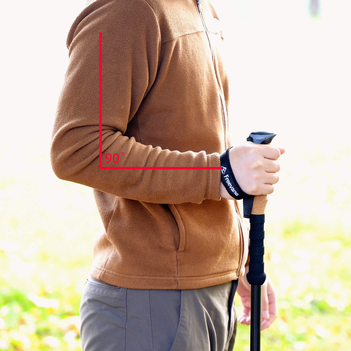 Trekking Pole Length Guide 90 Degree Rule Size Chart Freevane trekking-pole-length-guide-90-degree-rule-size-chart-freevane