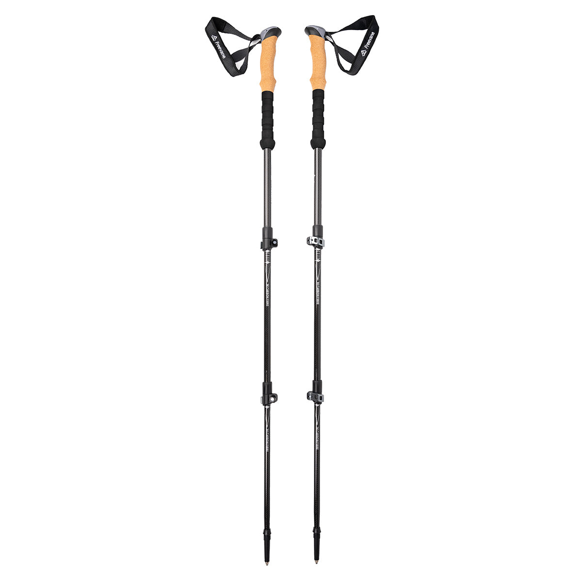 best retractable fishing pole for hiking Lightweight Telescoping Carbon Fiber Trekking Poles – Cork Handles – Freevane Outdoor Gear