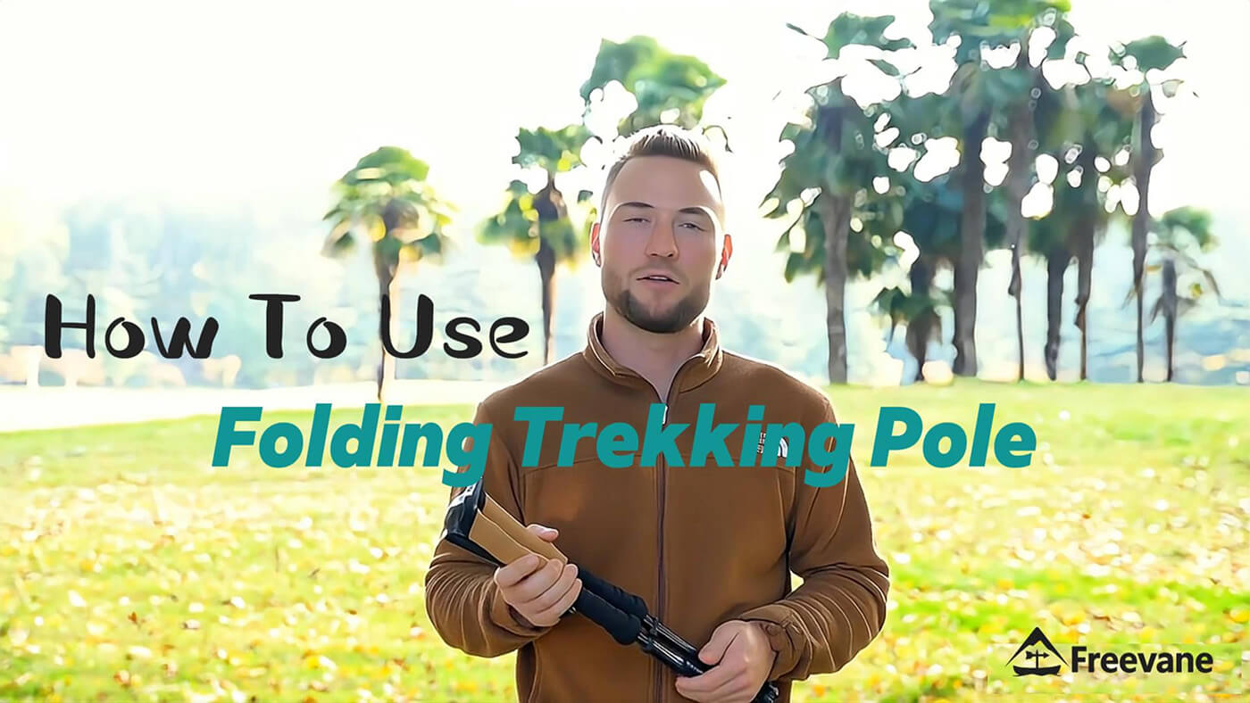 Load video: How to use Freevane Telescoping trekking poles
