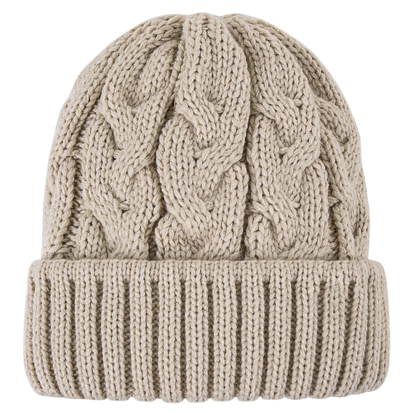 Women’s Chunky Cable-Knit Beanie – Warm, Stretchy Winter Hat