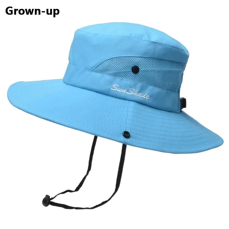 Women's Foldable Ponytail Sun Hat - UV Protection