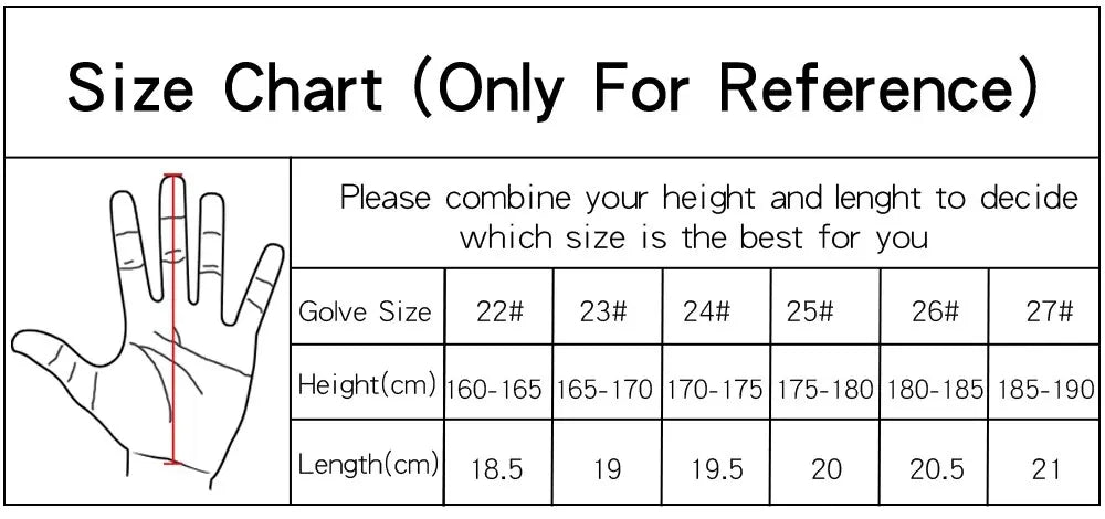 Genuine Leather Golf Gloves (Men)