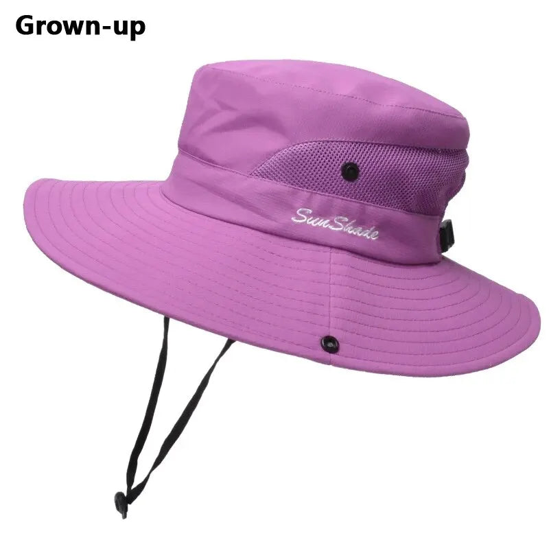 Women's Foldable Ponytail Sun Hat - UV Protection