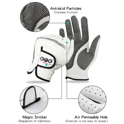 Genuine Leather Golf Gloves (Men)