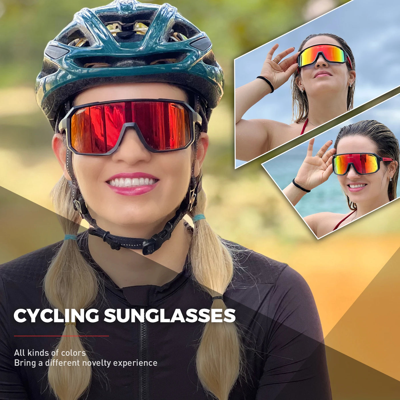 Outdoor-Sport-Sonnenbrille mit UV400-Schutz