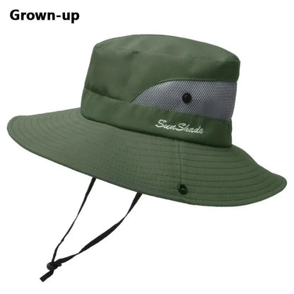 Women's Foldable Ponytail Sun Hat - UV Protection