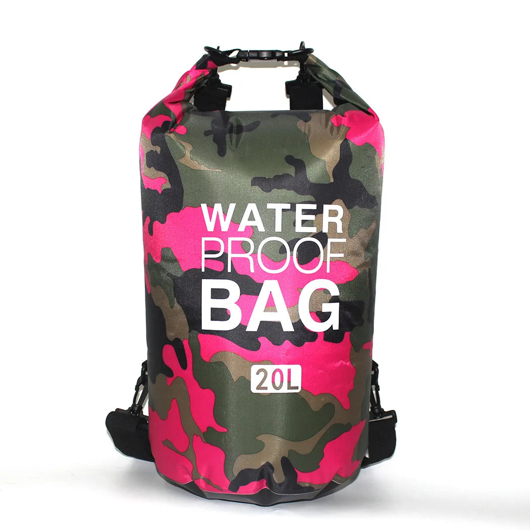 Waterproof Dry Bag 2–30L – Roll-Top Floating Sack for Kayaking, Hiking & Camping