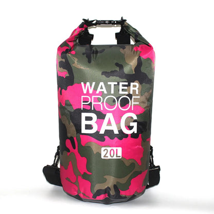 Waterproof Dry Bag 2–30L – Roll-Top Floating Sack for Kayaking, Hiking & Camping