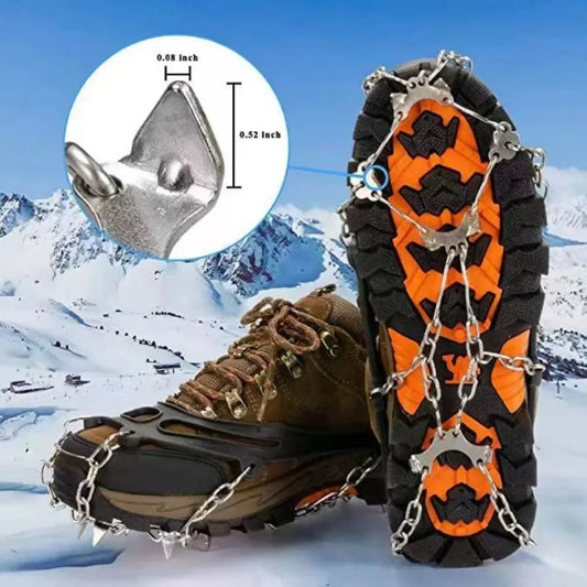 8-Spike Ice Cleats for Boots & Shoes