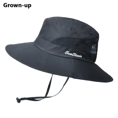Women's Foldable Ponytail Sun Hat - UV Protection
