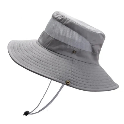 Breathable Mesh Wide Brim Sun Hat - Quick Dry
