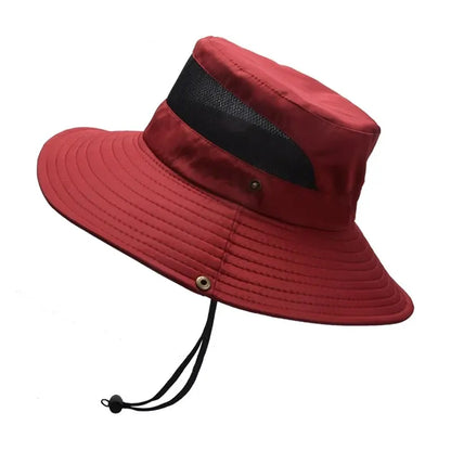 Breathable Mesh Wide Brim Sun Hat - Quick Dry