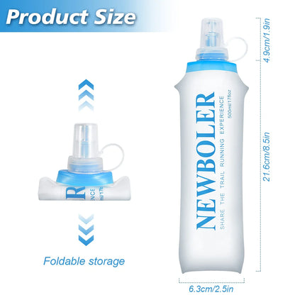 Collapsible Soft Water Bottle 150/250/300/500/750ml