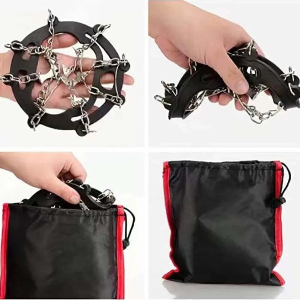 8-Spike Ice Cleats for Boots & Shoes