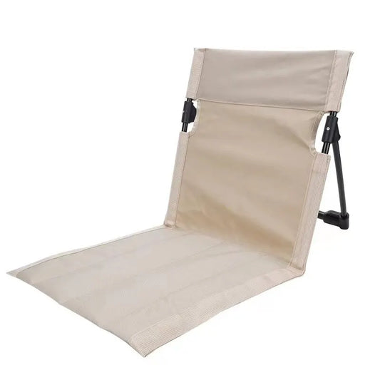 Ultralight Folding Camping Seat with Backrest – Ground Stadium Chair Cushion