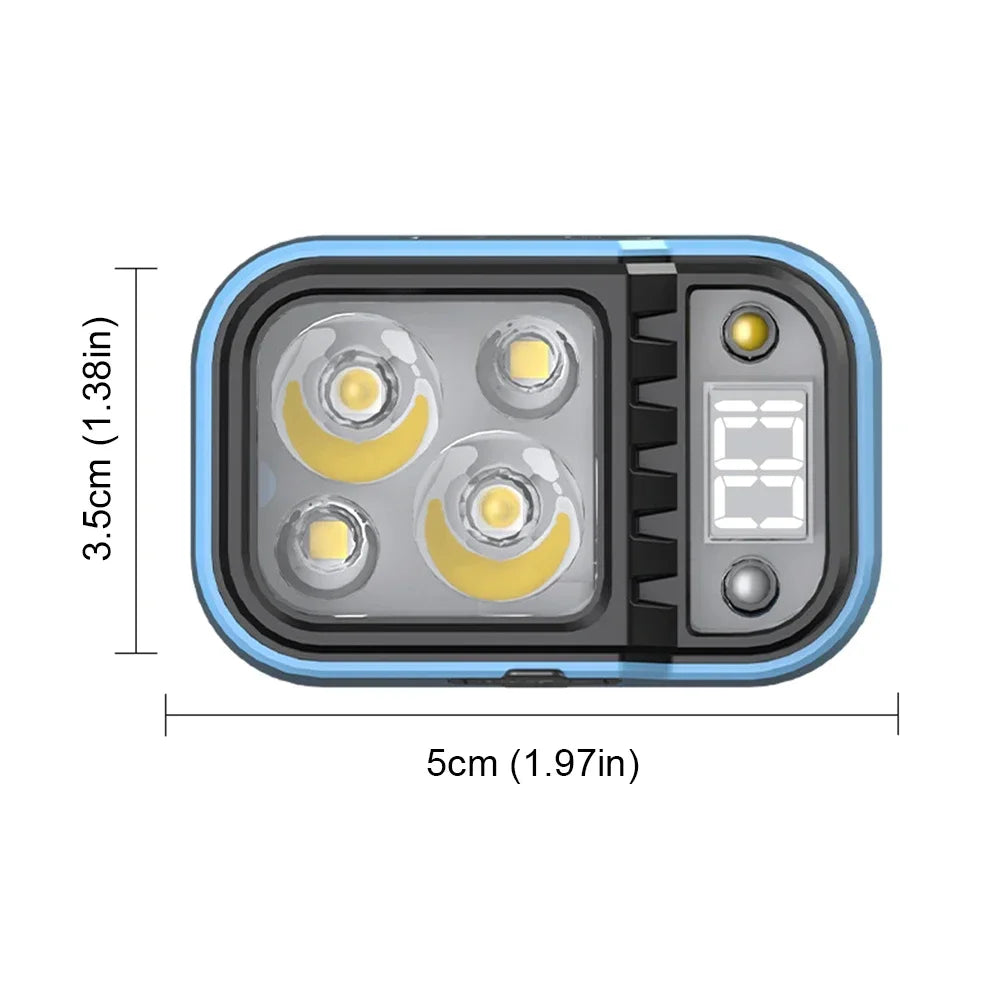 Rechargeable LED Headlamp with Motion Sensor – COB + XPG, 5 Modes, Adjustable Tilt