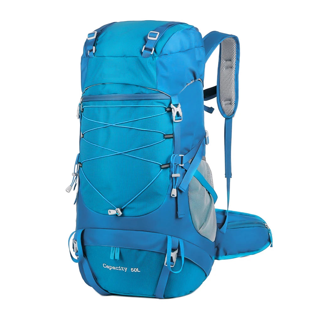 50L Lightweight Hiking Backpack with Rain Cover – Waterproof Pack for Hiking & Backpacking