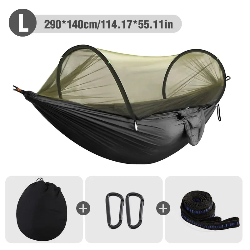 3-in-1 Camping Hammock Tent with Mosquito Net