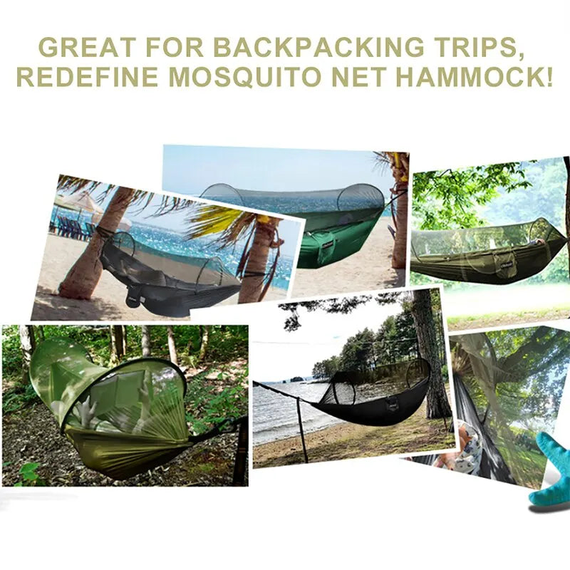 3-in-1 Camping Hammock Tent with Mosquito Net