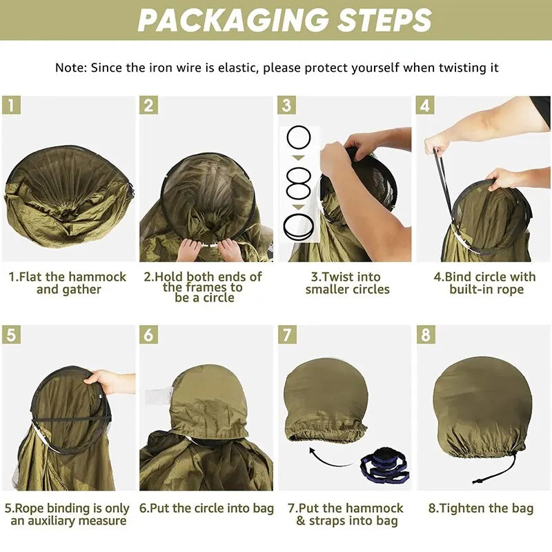 3-in-1 Camping Hammock Tent with Mosquito Net