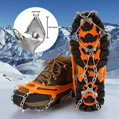8-Spike Ice Cleats for Boots & Shoes